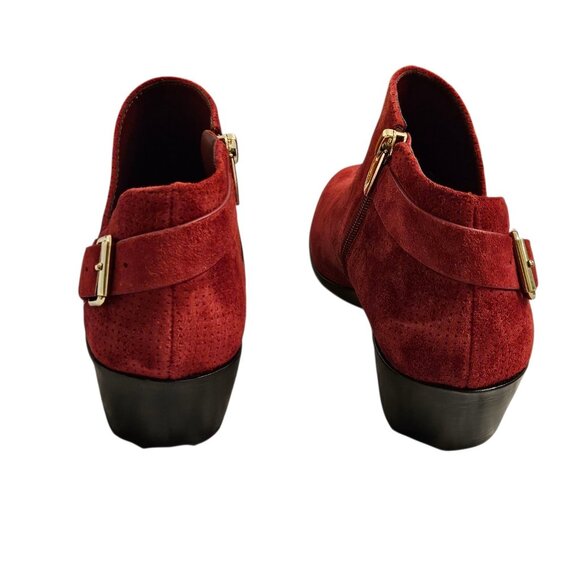 Vince Camuto Womens Red Ankle Booties Size 7.5 - Picture 3 of 7